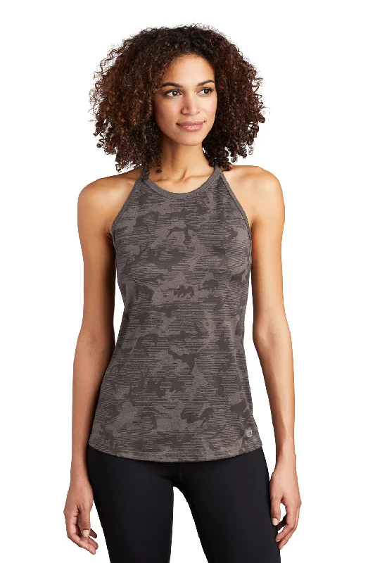 Ogio Womens Endurance Pulse Phantom Moisture Wicking Tank Top - Gear Grey Camo loose fit tank