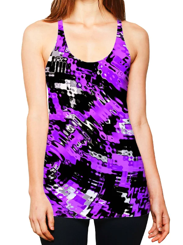 Purple Rave Drip Women's Tank soft pink tank