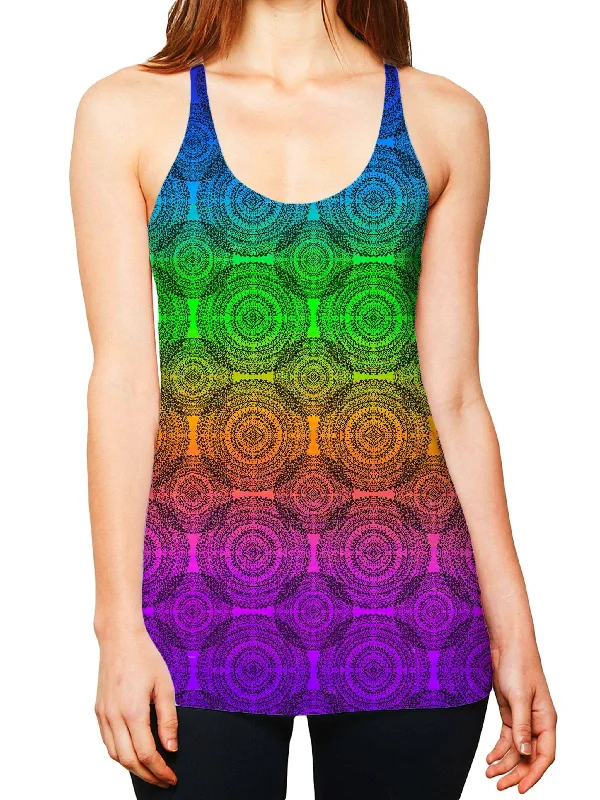 Rainbow Mandala Women's Tank playful tank top