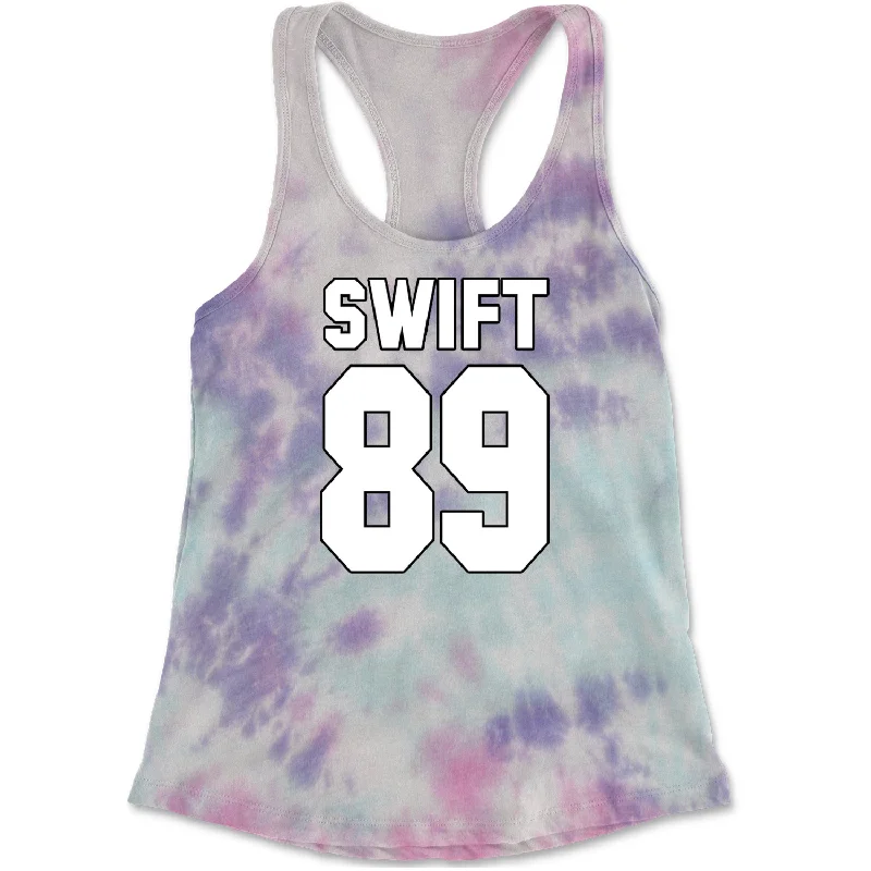 Swift 89 Birth Year Music Fan Era Poets Department Lover Racerback Tank Top for Women graphic tank top