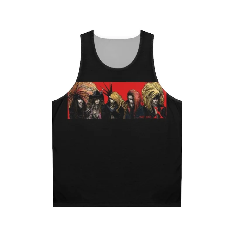 X Japan Unisex Tank Top | Heavy Metal Japanese Music Fans bold tank top