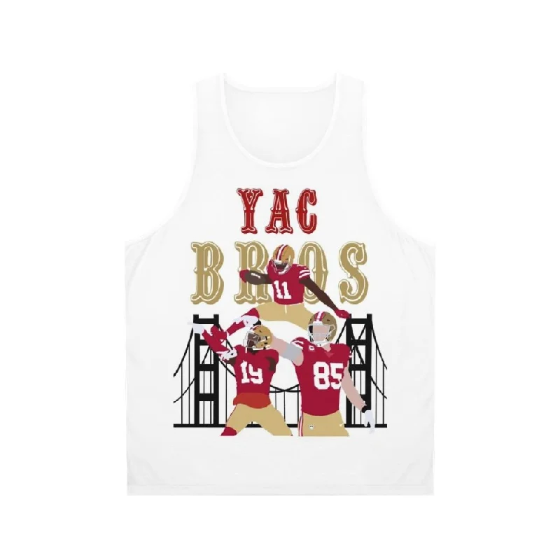 Yac Bros Unisex 49ers NFL Tank Top - Sports Fan Apparel chic tank top