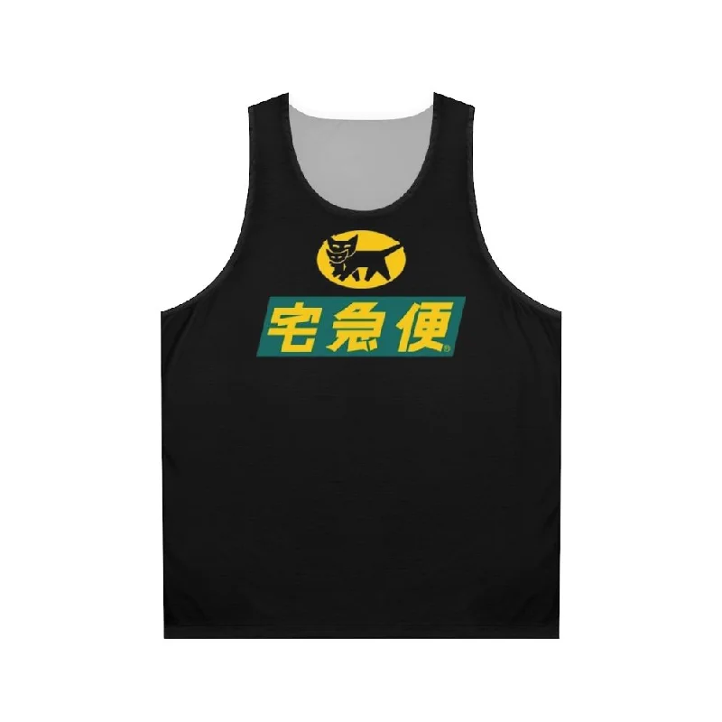 Yamato Transport Unisex Logo Tank Top black tank top