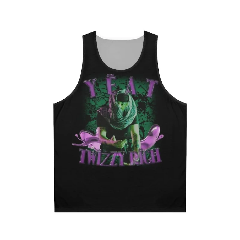 Yeat Twizzy Rich Unisex Tank Top for Music Fans relaxed fit tank