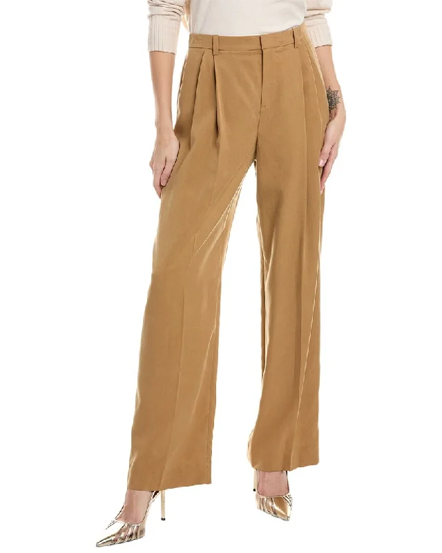 Vince Drop Waist Pleated Trouser Trousers Evening Elegant