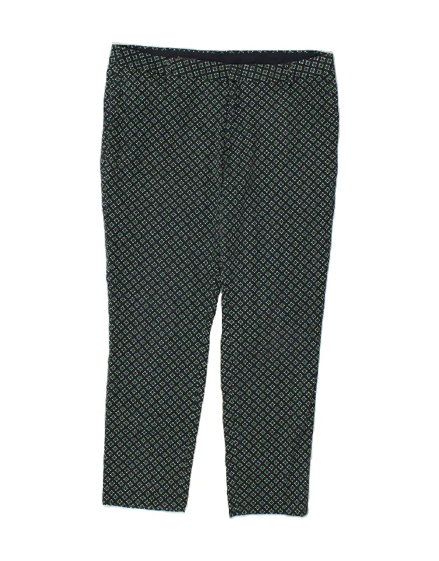 BROOKS BROTHERS Womens Casual Trousers UK 14 Large W32 L29  Green Trousers Palazzo Wide Leg