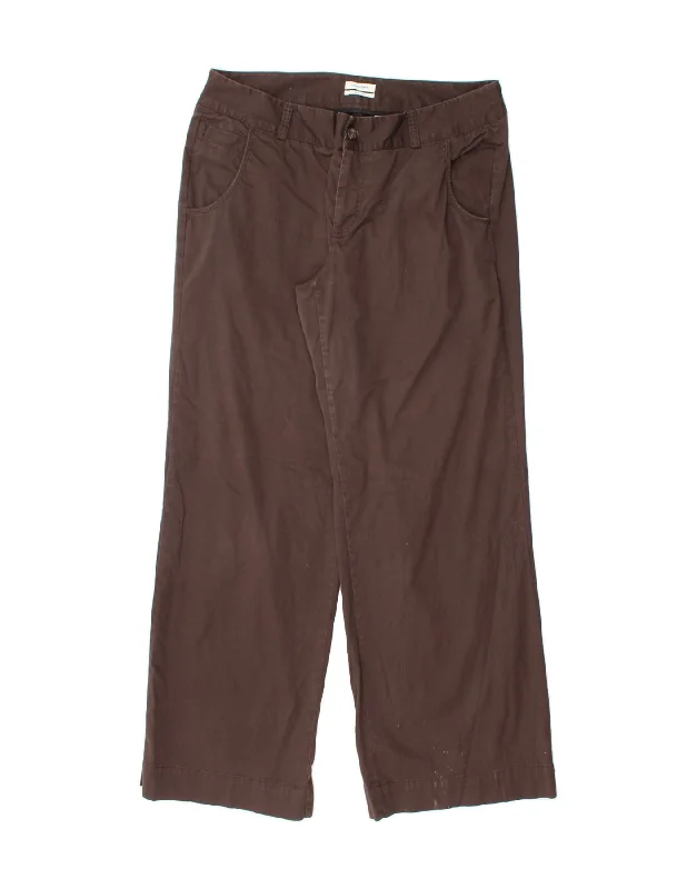 DOCKERS Womens Favorite Fit Casual Trousers US 12 Large W34 L32 Brown Trousers Hiking Durable