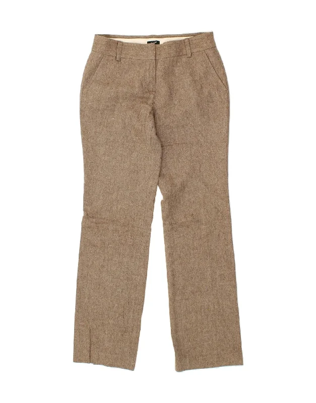 J. CREW Womens Straight Chino Trousers US 2 XS W30 L33 Brown Trousers Exclusive Limited