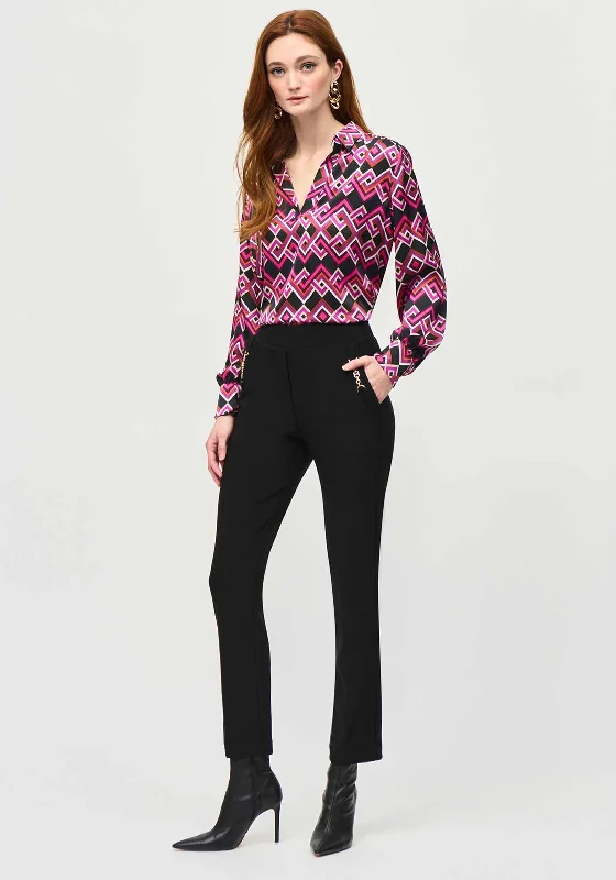 Joseph Ribkoff Slim Fit Trousers, Black Trousers Brand Named