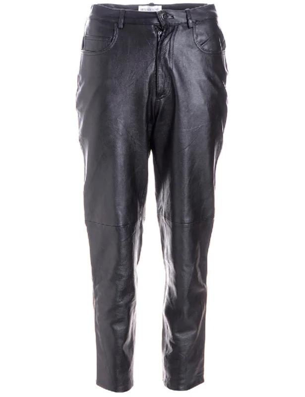 Label Bella Leather Cropped Trouser Trousers practical durable