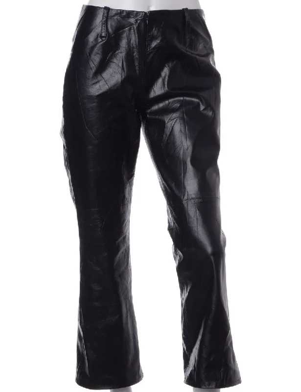 Label Bella Leather Cropped Trouser Trousers Recommended Stylist