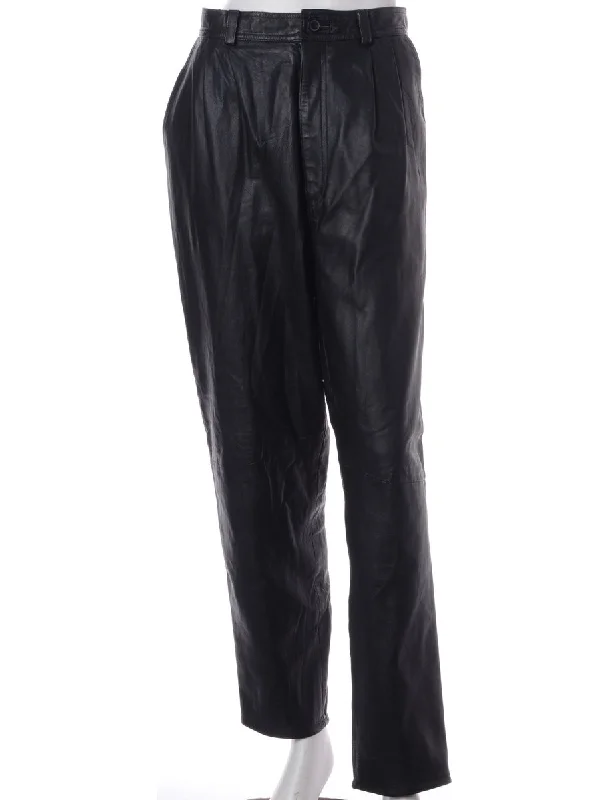 Label Bella Leather Cropped Trouser Trousers practical durable