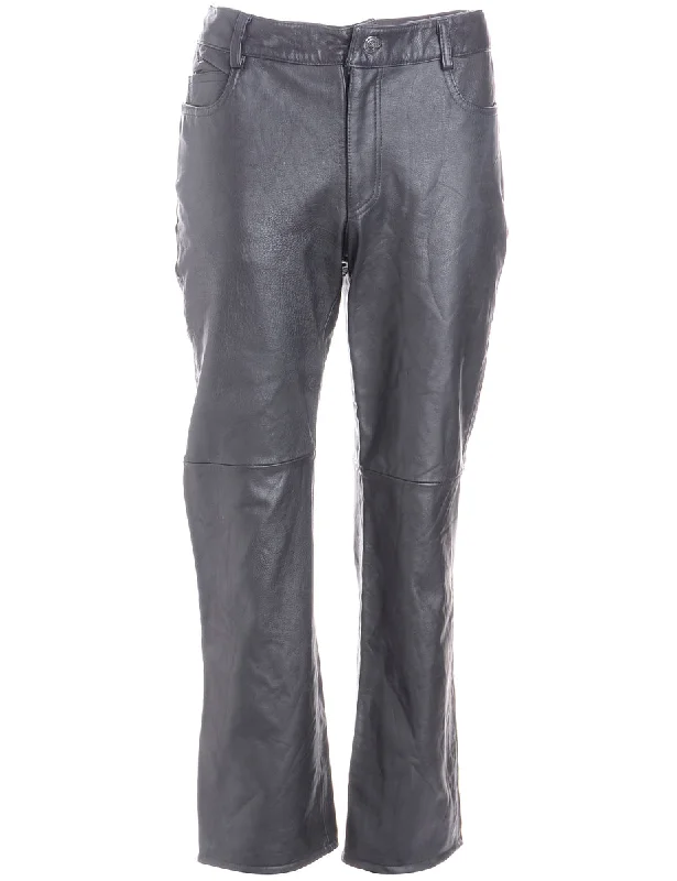 Label Bella Leather Cropped Trouser Trousers Brand Named