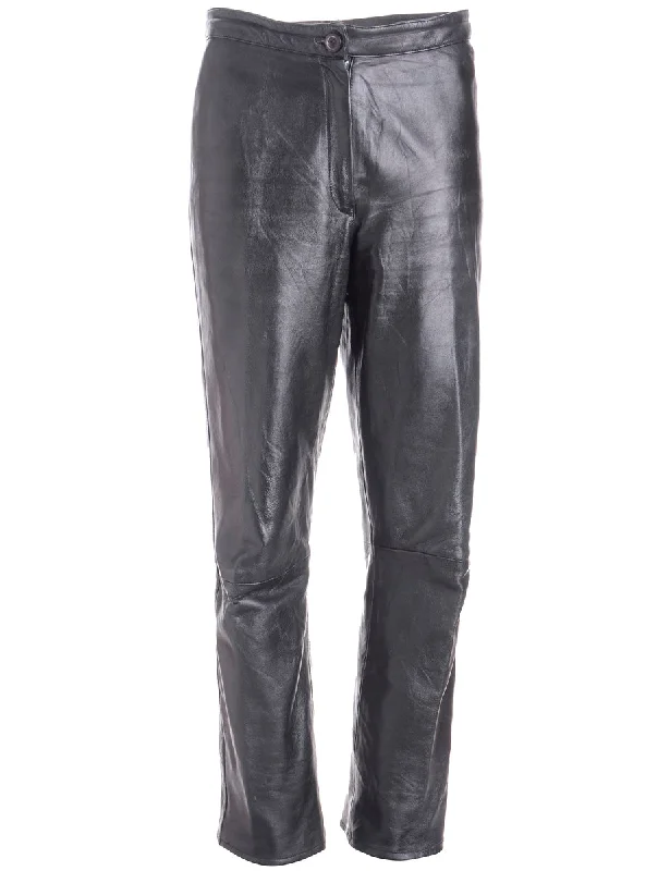 Label Bella Leather Cropped Trouser Trousers Custom Made