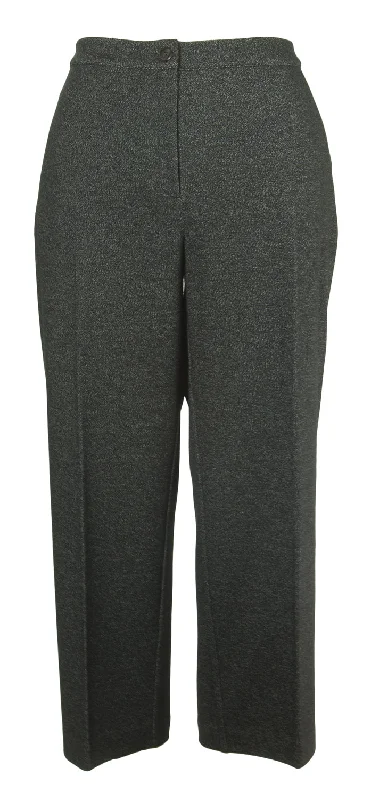 MARINA RINALDI Women's Heathered Black Regata Trousers $495 NWT Trousers Review Highly