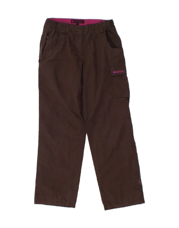 MOUNTAIN WAREHOUSE Womens Cargo Trousers UK 10 Small W27 L30 Brown Trousers Evening Elegant