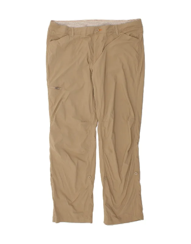 ORVIS Womens Straight Cargo Trousers UK 18 XL W38 L31 Beige Nylon Trousers Winter Warm