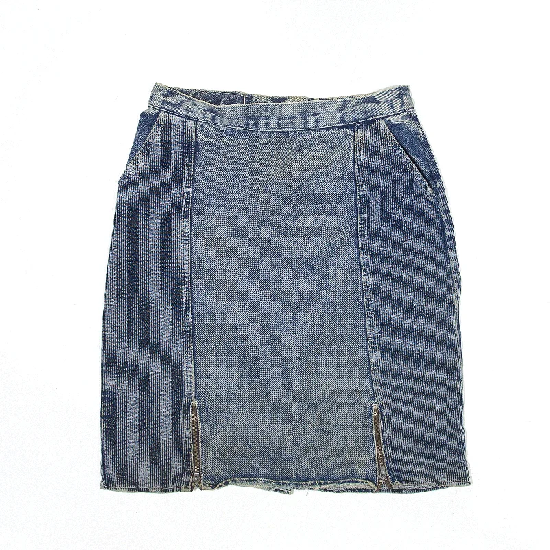 CENGIZ JEANS Short Mini Skirt Blue 90s Denim Womens UK 8 pencil skirt chic